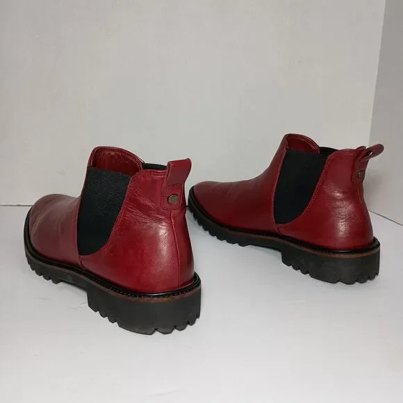 Ecco Red Ankle Boots - Picture 13 of 16